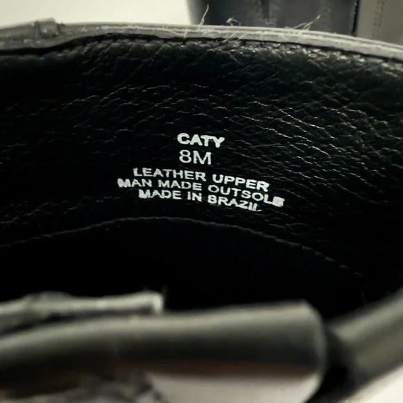 Matisse Caty Leather Booties Size 8 Black Leather Pointed Toe Ankle Boots - Picture 3 of 15